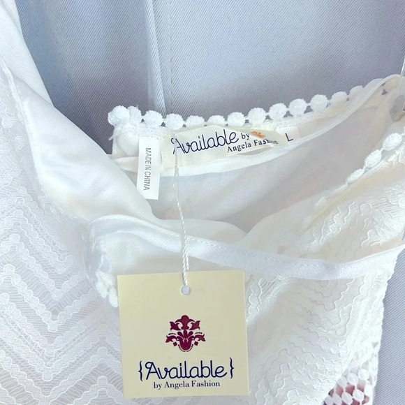 NEW Available By Angela FashionHalter Neck Lace Up Thin Strap Maxi Dress Size L - Picture 2 of 9